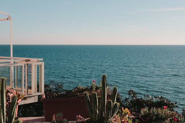 Sunny beach and resort along the Mexican Riviera coastline