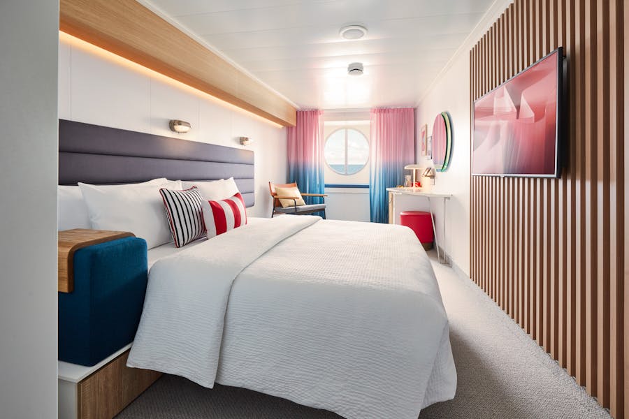 Virgin Voyages Sea View cabin with ocean window